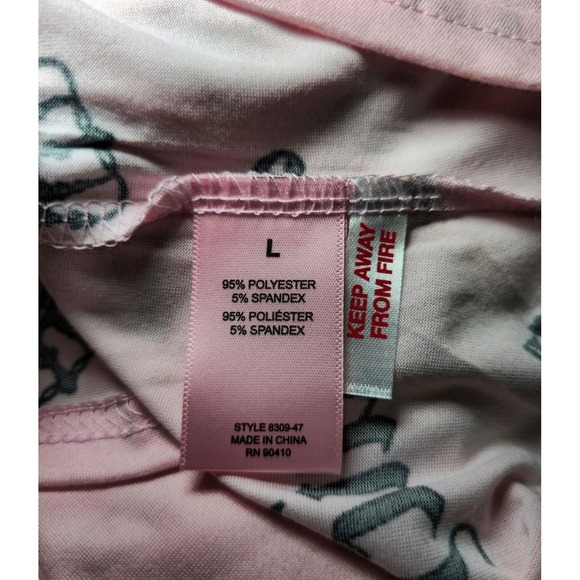 Pink Pajamas Juicy Couture Pajama Sleepwear Short Loungewear Size L NWT - Picture 9 of 10